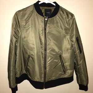 Army Green Bomber Jacket